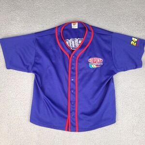 Jeff Gordon Jersey Shirt‎ Mens XL Blue NASCAR Winners Circle DuPont Motor sports